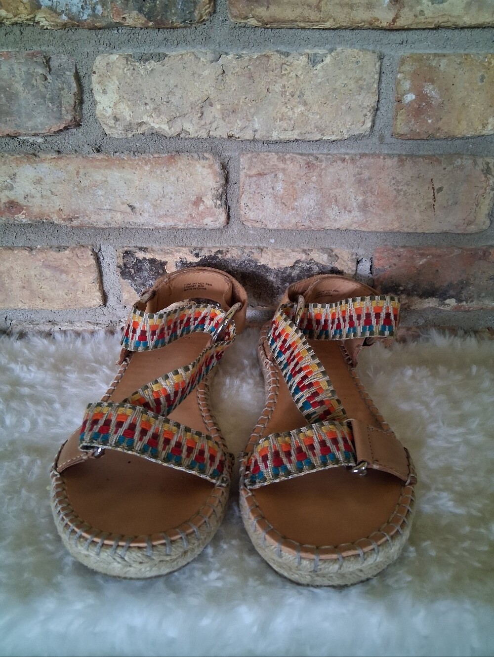 FRYE & CO KOLE ASYMMETRICAL ESPADRILLE SANDALS SIZE 7.5M - Picture 1 of 9